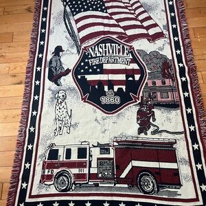 Nashville Fire Department Tapestry Blanket